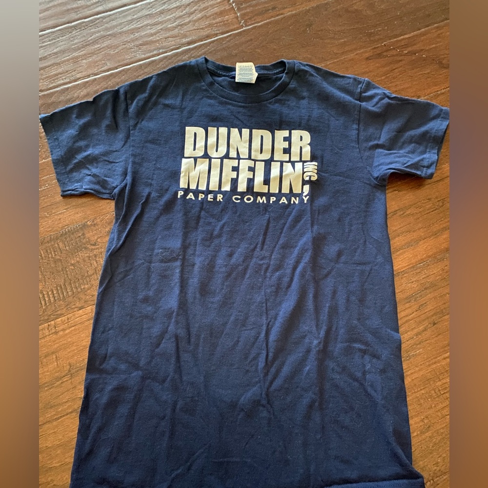 New Dunder Mifflin Navy Blue Men’s T-Shirt size S